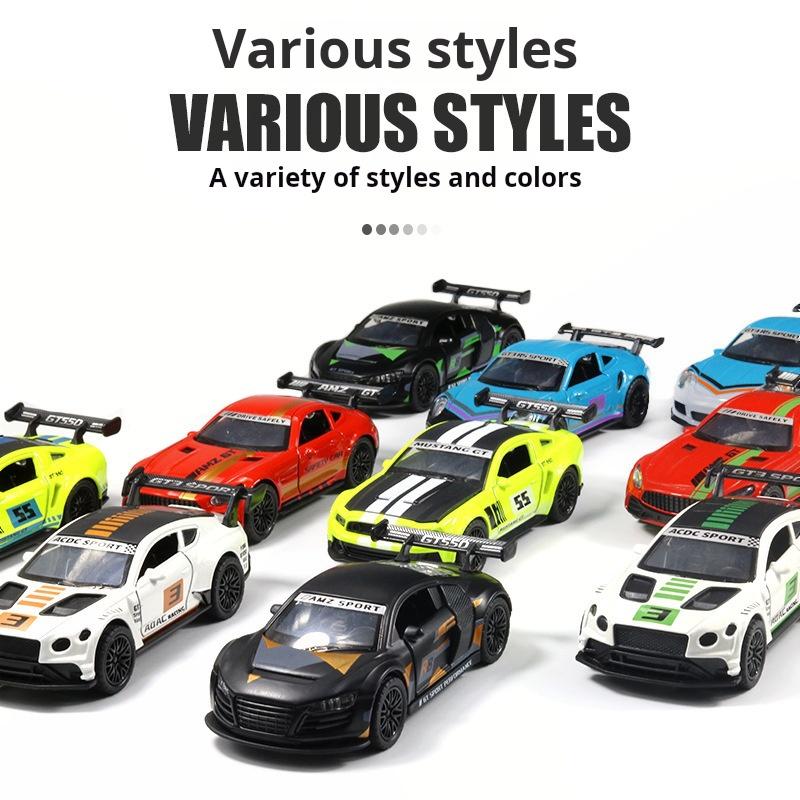 1/36 Scale Sport Diecast Alloy Car Model Children's Toy Car Open The Door Decoration Cool Racing Car Boy Toys Gift for Kids