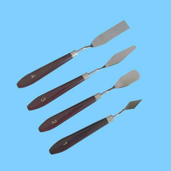 Oil Painting Palette Knife Set: Acrylic, Gouache, Watercolor, Plastic Handle, Texture Scraper Tools.