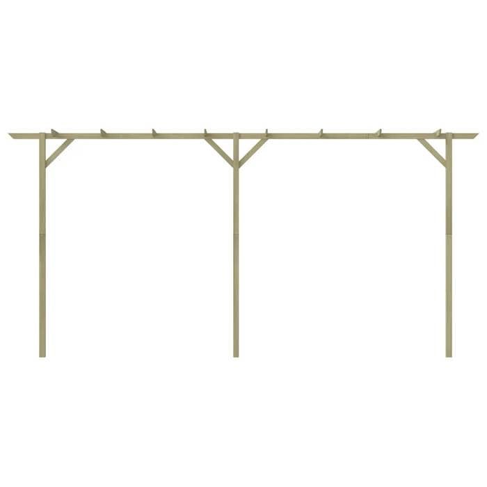 VidaXL Garden Pergola 400 X 40 X 205 Cm Wood