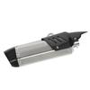 Motorcycle Exhaust Tip 304 Stainless Steel Carbon Fiber Cover Universal for 38‑51mm DiameterSilver