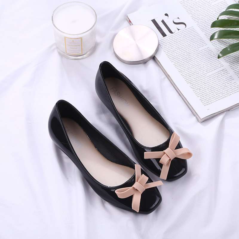 

Fashion low-top rain shoes, light-mouth waterproof shoes, jelly work shoes, rain boots, female adult non-slip student Korean version of summer 35