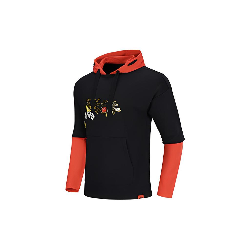Li Ning X Disney Sweatshirts Men's Black Hooded Moderate Regular AWDQ133-1