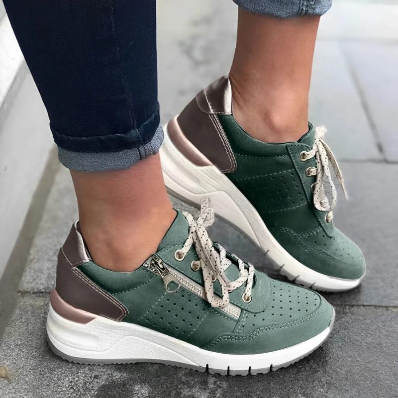 Sneakers Women Light Casual Women's Shoes Sneakers Lace Up Thick Soled Single Shoe