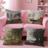 JJeanBaptisteCamille Corot Cushion Cover Pillow Case Ultra Soft Skin Friendly Fabric Cloud Like Comfort  Concealed Zipper