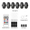 Car Motorcycle RGB LED Strobe Lights 8 Colors LED Flash Position Wireless Light Aircraft Airplane Helicopter Warning Lights