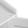 Toilet Paper Storage Cabinet, Wooden Plastic Bathroom Backboard Toilet Holder Bathroom Cabinet with a   Retardant Grade of B1 for Toiletries
