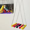 Pet Bird Parrot Parakeet Budgie Cockatiel Wooden Cage Hammock Swing Hanging Toy