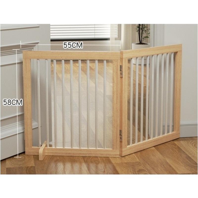 

Wooden Dog Fence Foldable Pet Dogs Fence Dog Puppy Cat Kitten Enclosure Folding Partition Door Playpen Gate Security Barrier
