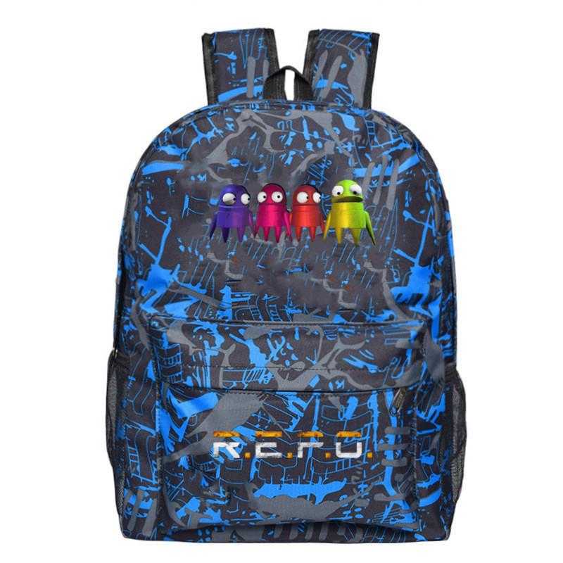 Repo Student Pattern Backpack Breathable Outdoor Use Schoolbag Gift Fashion
