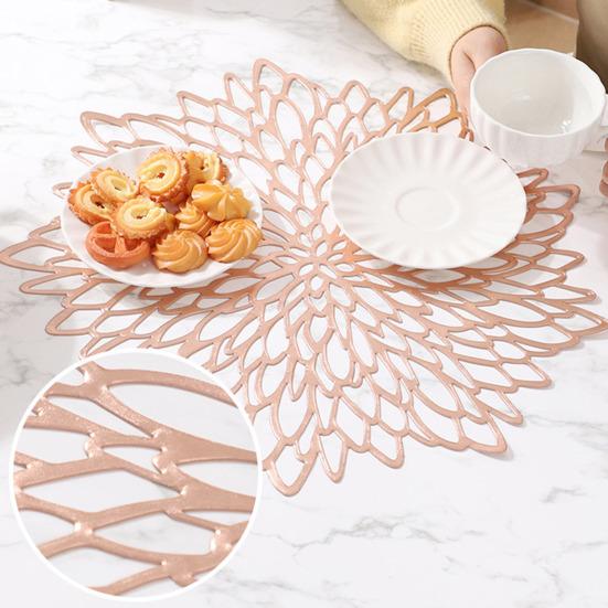 Placemats Heat Resistant Non-Slip Dining Table Mats Reusable Wear-Resistant Stain-Proof Insulated Mats for Home Kitchen Restaurant