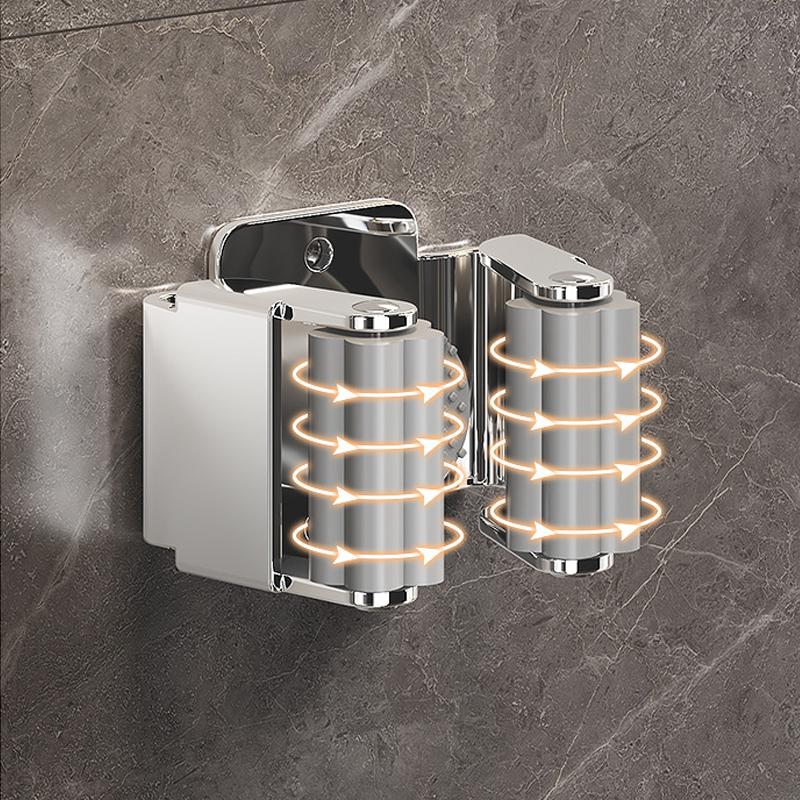 Stainless Steel Mop Clip Holder Wall Mounted Mop Brush Broom Hanger Fixed Rack Kitchen Bathroom Organizer Shelf Hook Accessories