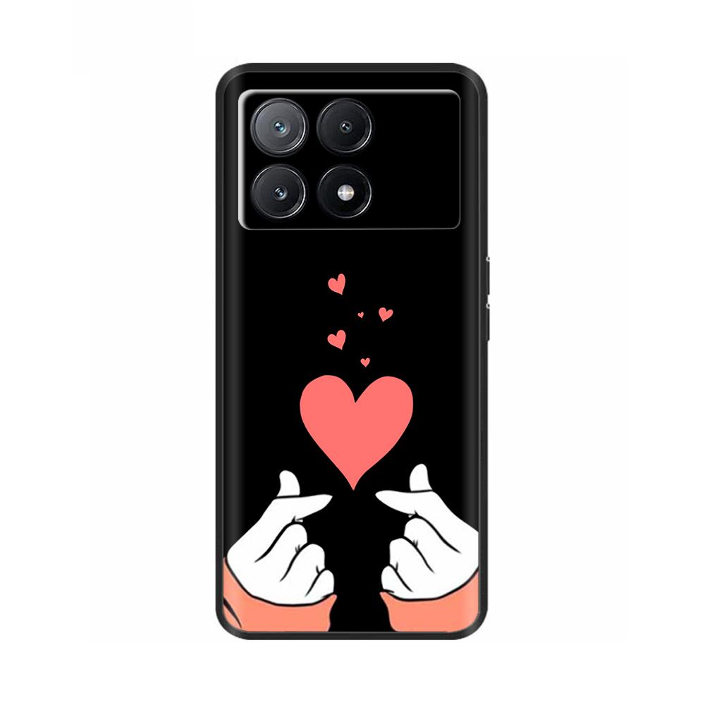 Phone Case For Poco X6 Pro Coque Cover For Poco X6 Neo Pocox6 Pro 5G Soft Black Silicone Bumper Shockproof Case Protection Shell