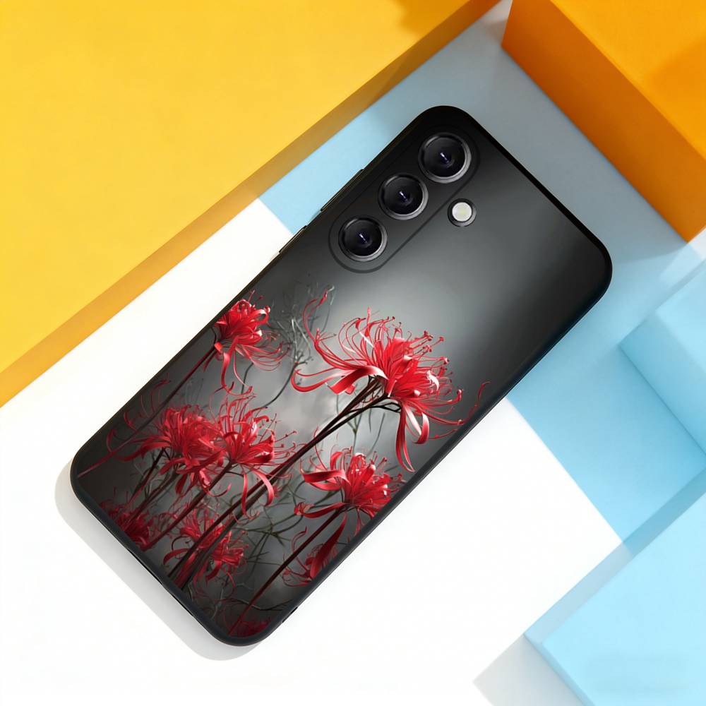 Ghoul Red Spider L-Lily Tokyo Phone Case For Samsung Galaxy A 22,71,53,52,51,72,73,5G,Note,J7,8,9 Soft Black Cover