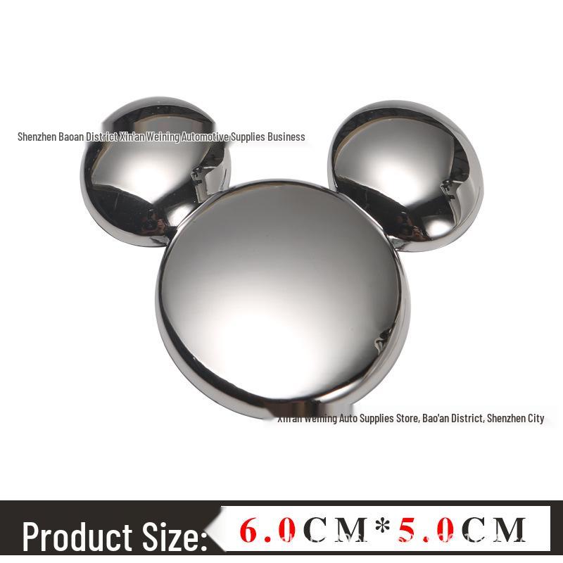 Mickey Mouse Metal Car Sticker - Decorative Tail Mark for All Car Models