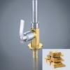 TLXT Light Luxury Stainless Steel Kitchen Sink Faucet