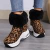 Chunky Platform Snow Boots for Women Thick Bottom  Winter Booties Woman Non Slip Faux Suede Ankle Botas Female Plus Size 43