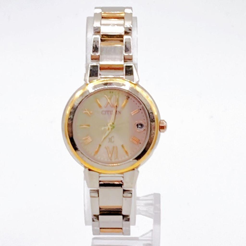Used 346 CITIZEN xC Citizen Cross Sea Ladies Watch Solar Radio Combi Roman