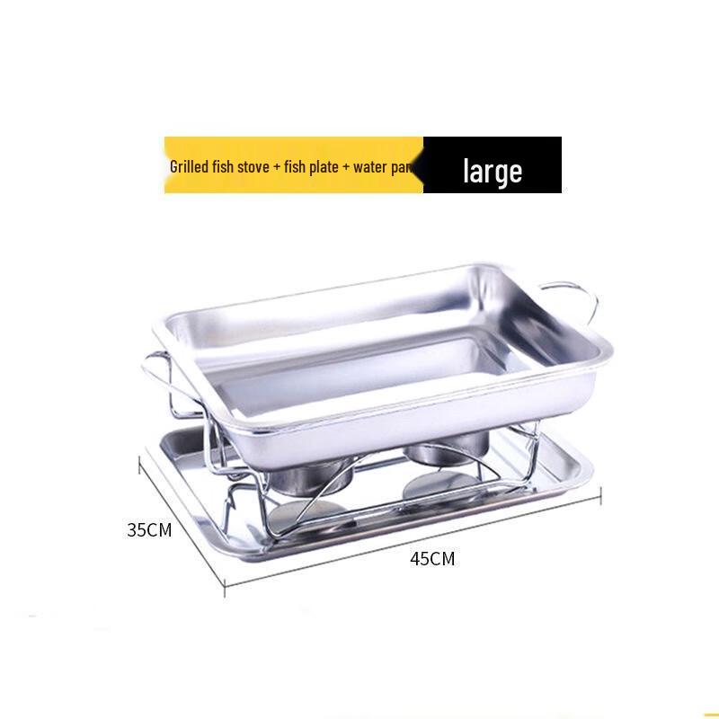 Large Commercial Grilled Fish Roasting Pan Set