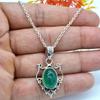Green Onyx Gemstone Necklace, 925 Sterling Silver, Women Necklace, Gift For Her, Unique Gift, Handmade Jewelry, Silver Jewelry
