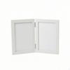 Double Photo Frame Wooden Picture Tabletop for Parents, Pet Owners, Nursery, Desk