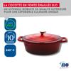 Cherry Red Enameled Cast Iron Casserole Dish 33 Cm 5 L Elo Ref. 3073326