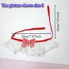 Pet Plush Doll Scarf: Cute Lace Bow Tie Collar for Cats & Dogs