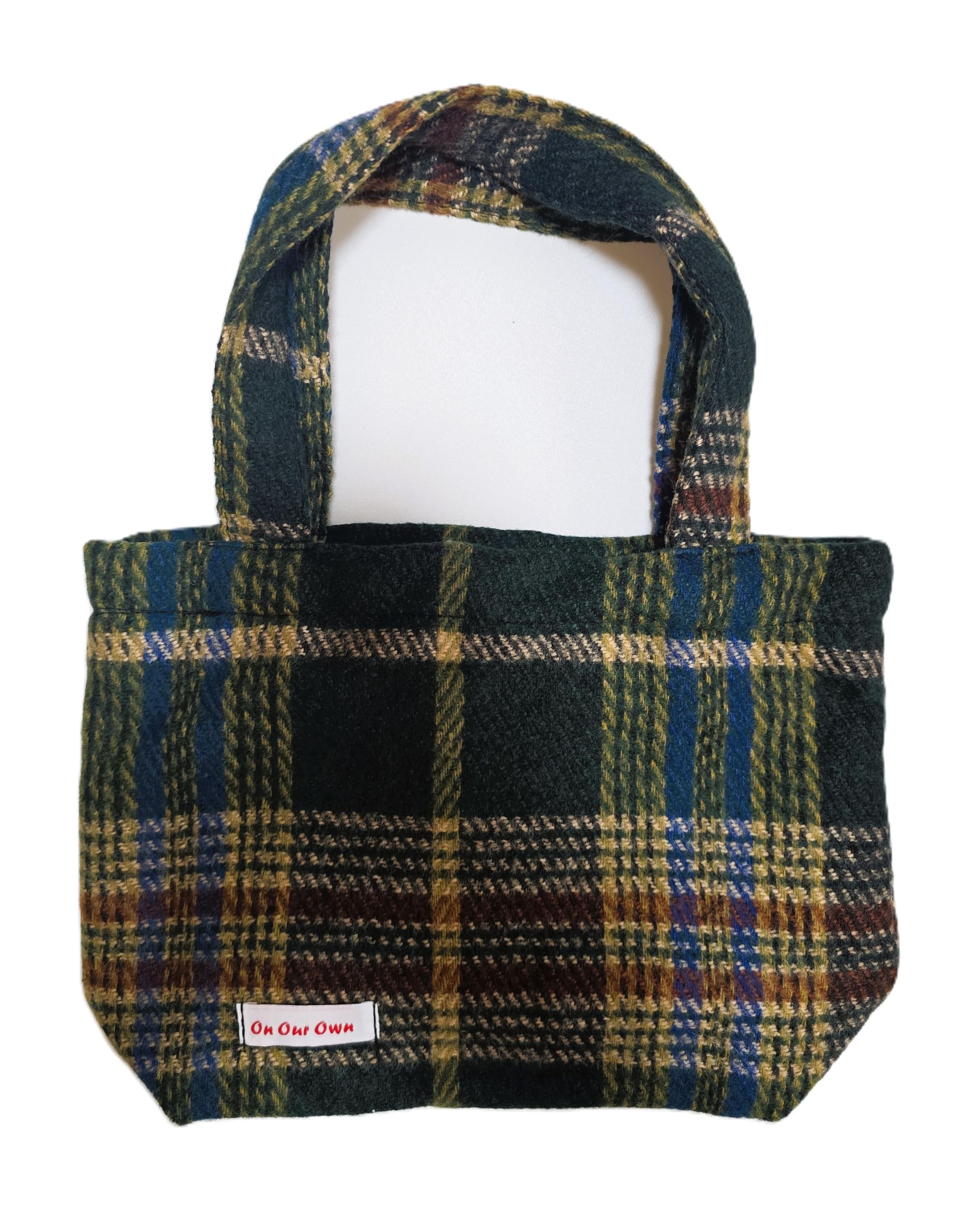 

culmvale Checkered Tote Bag with Gusset and Interior Pocket, Stylish Canvas Design for Women, Girls, Adults, and Kids, Perfect for Commuting to