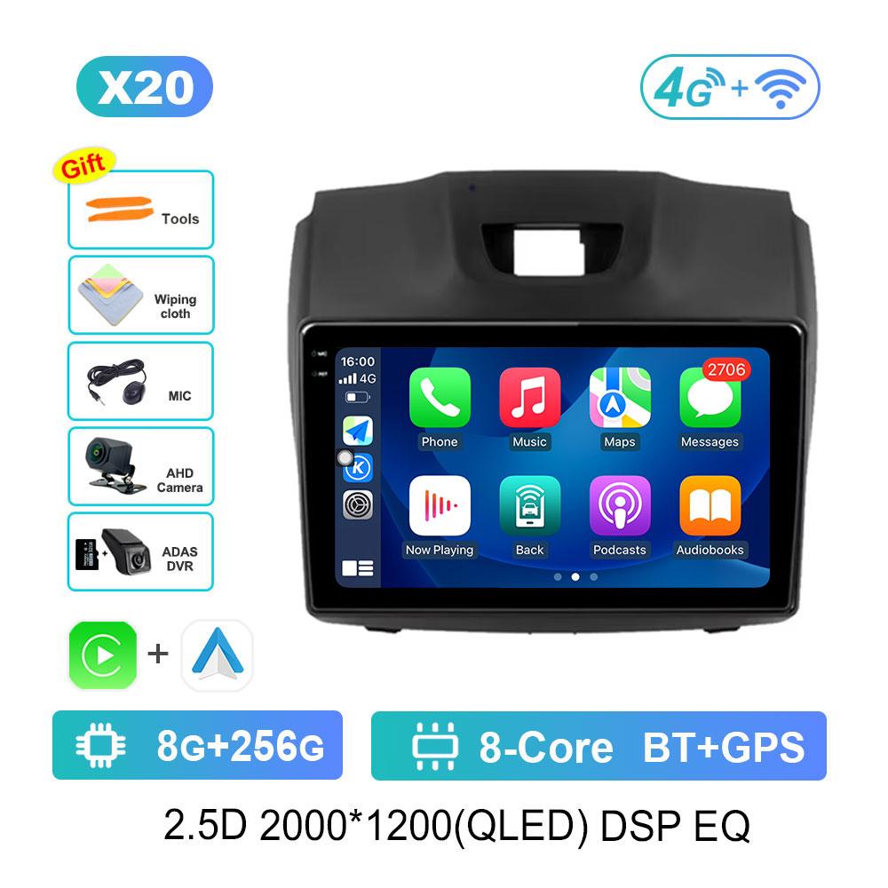 For Chevrolet Holden S10 TRAILBLAZER COLORADO ISUZU DMAX Car Radio Multimedia Player Android System DSP Stereo QLED Screen WiFi