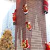Santa Claus Climbing Rope Christmas Decoration Plush Doll Christmas Tree Climbing Old Man Hanging