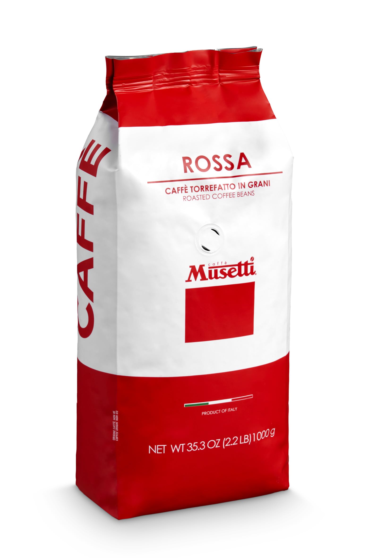 

Musetti for De Longhi Rossa MB1000-RO Musetti Whole Beans, 1000g, 60% Arabica, 40% Robusta, Large Capacity, for Espresso and Cappuccino