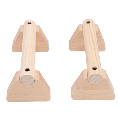 2 Stück Buche Holz Liegestützgriffe Holz Balancebalken Trainingsgeräte für den Heimgebrauch