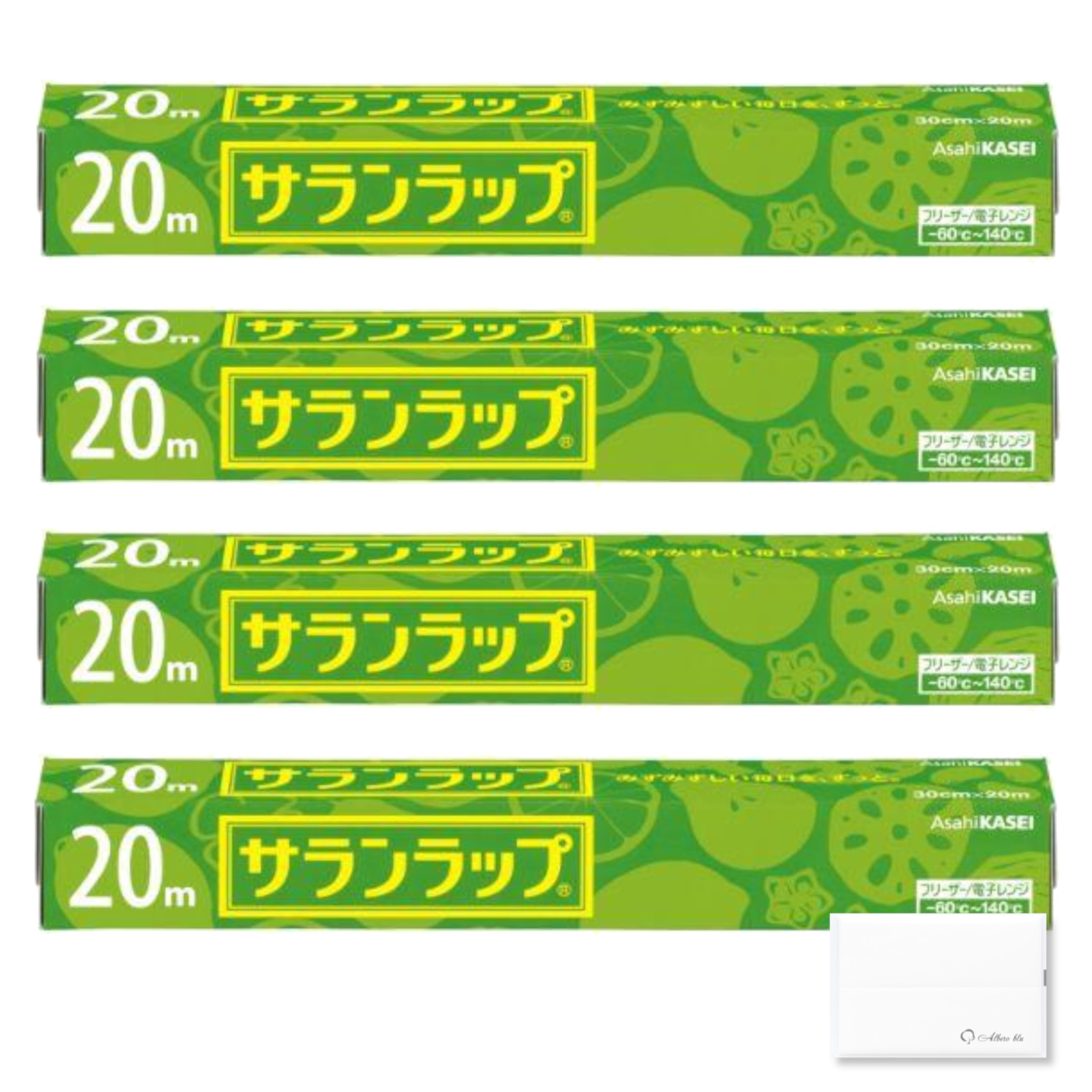 

Saran Wrap for Home 30cm x with Original Tissue Use, 20m, 4-Pack