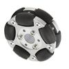 60mm Robot Omni Wheel Aluminium Alloy 360 Degree Rotation Robot Omni Wheel Replacement for Upgrade