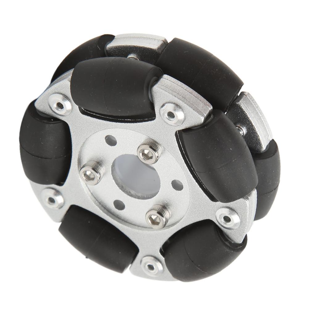 60mm Robot Omni Wheel Aluminium Alloy 360 Degree Rotation Robot Omni Wheel Replacement for Upgrade