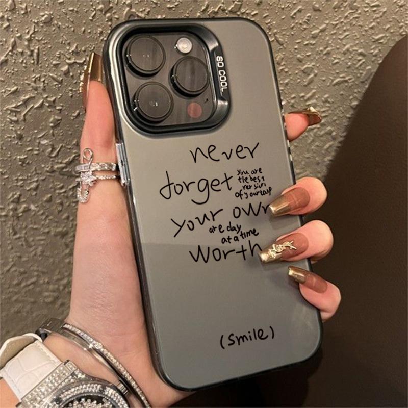 Smiling Face Electroplate Silver IMD Phone Case For Samsung Galaxy A14 A34 A13 A23 A52 S24 S23 S22 S21 Ultra Plus S20 FE Cover