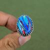 Rainbow Calsilica Ring 925 Sterling Silver Ring Designer Ring Genuine Gemstone Jewelry Handmade Ring Engagement Gifts Available In Ring Size