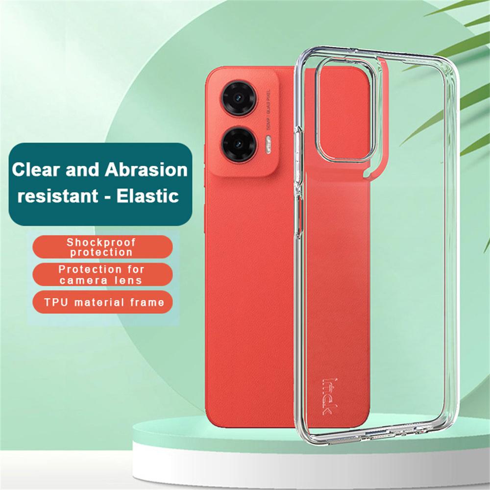 

IMAK UX-5 Series For Motorola Moto G35 5G Case Protective Soft TPU Phone Cover Transparent