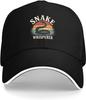 Snake Whisperer Retro Sunset Graphic Baseball Cap Vintage Polyester Adjustable Casual Hat for Adults