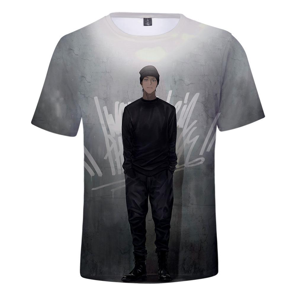 Jujutsu Kaisen Gojo Satoru T-Shirt for Anime Fans, Stylish Cartoon Tops, Comfortable Polyester Fabric, Casual Daily Wear Streetwear Clothes