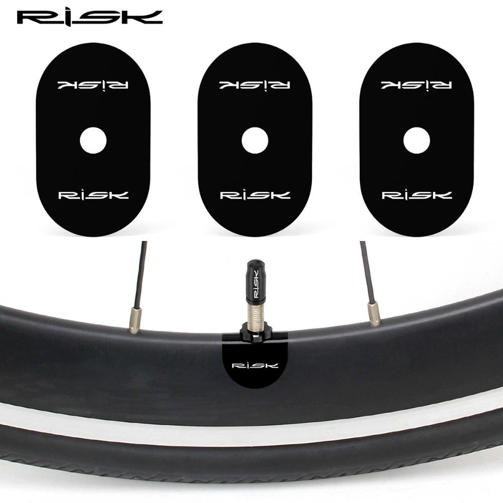 4/10pcs Air Nozzle Bicycle Presta Valve Sticker Mountain Road Glue Sealing Pad Protective Stickers