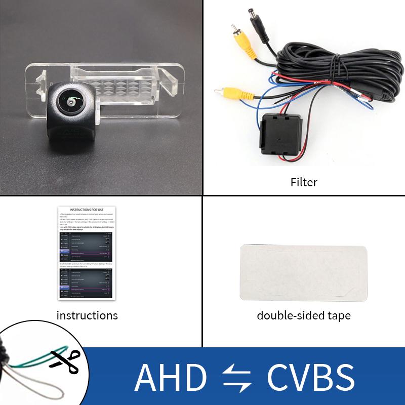 AHD Car Rear View Reverse Camera With Rectifier For Mercedes Benz Smart Fortwo W450 W451 1999-2014 Smart EQ Fortwo/Smart ED