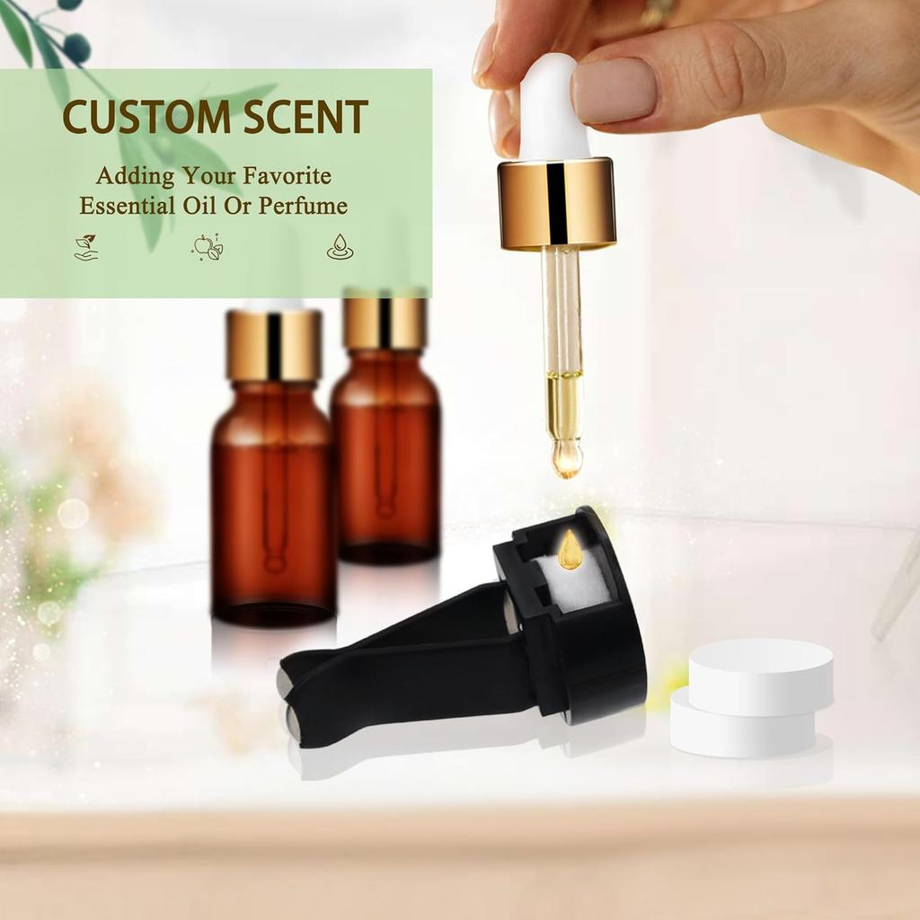 Ladybug Car Accessories,2Pcs Lady Bug Air Vent Clips Car Air Fresheners,Refillable Animal Decoration Diffusers,Girly Rhinestone Dashboard Charms For