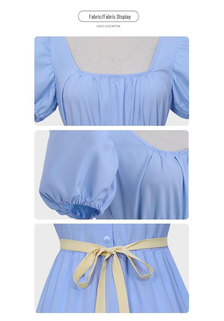 Bridgerton Regency Kleid: Hochtailliertes viktorianisches Kleid für Halloween & Teepartys