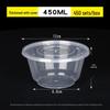 Disposable Transparent Round Meal Box