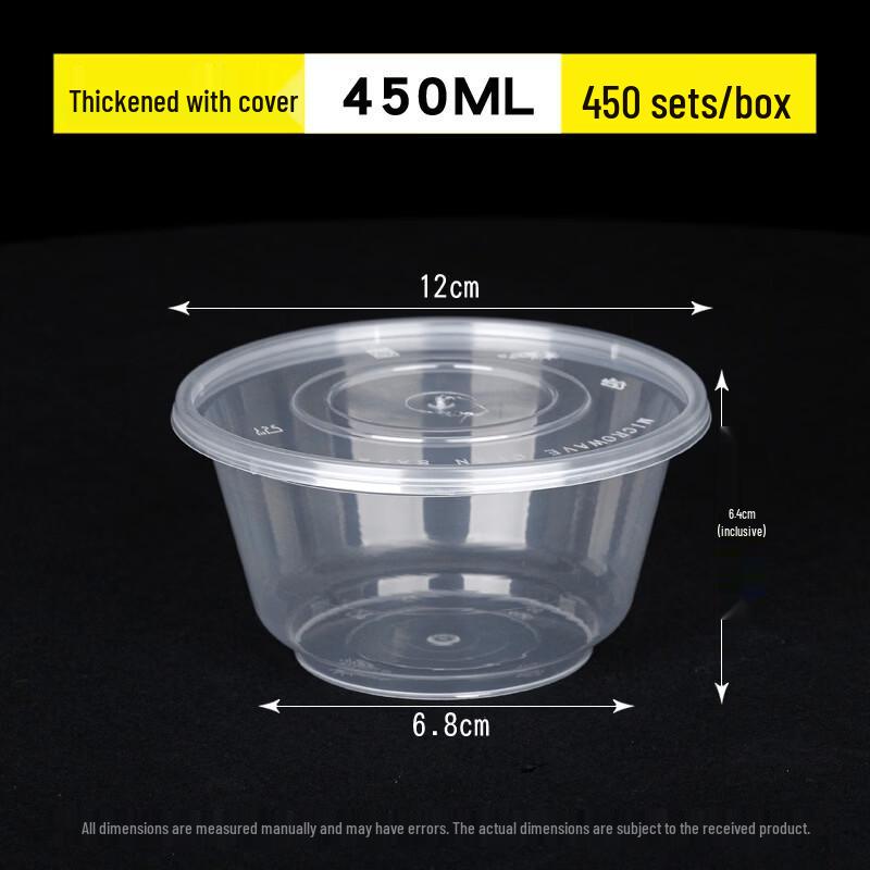 Disposable Transparent Round Meal Box