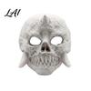 Realistic Bone Texture Mask Halloween Skeleton Mask Horror Fanged Skull Distressed Vintage Style Full Face Cosplay for Costume Party Props