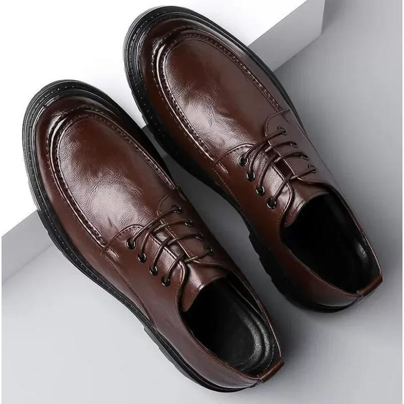 

Men Oxfords Shoes Footwear Sneakers Shoes Men Leather Casual Lace-up Walking Men Outdoor Tooling Man 44 коричневий
