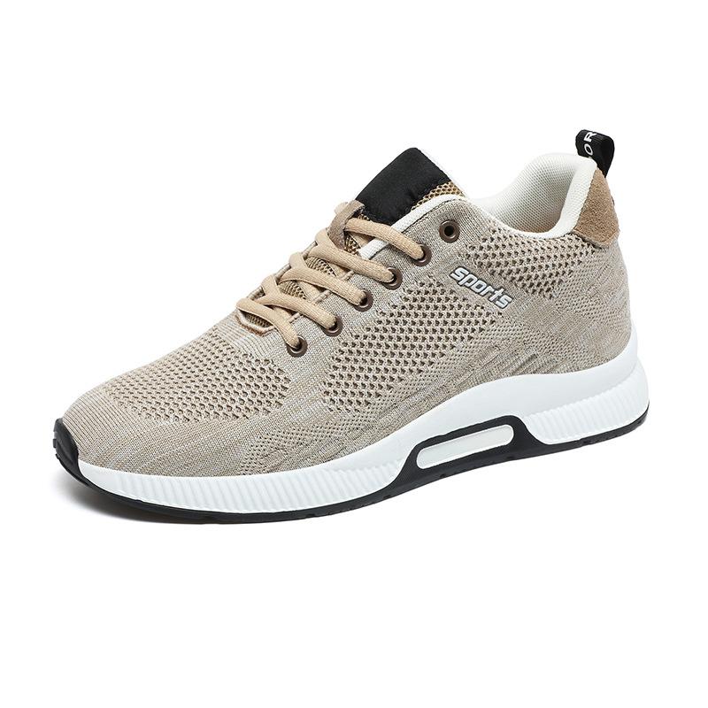 Flying Woven Upper Inner Height Increase Sports Shoes Casual Versatile Wear-resistant Running Shoes Men's Shoes