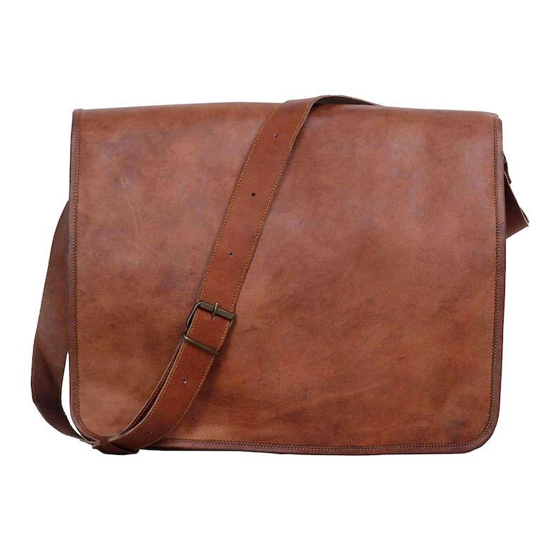 Laptop Bags for Men Leather Messenger Bags for Men, Satchel, Leather Shoulder Bag for Men, Leather College Bag, Leather School Bag