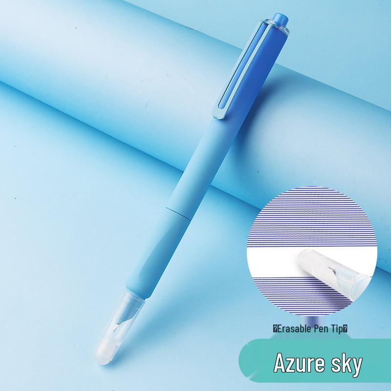 Ergonomic Student Pen with 0.38mm Tip & Replaceable Ink: Ideal for Learning, Calligraphy, and Homework